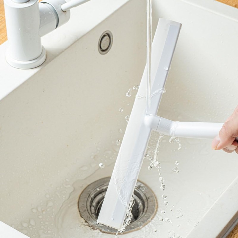 1PC T-Shaped Glass Scraper Multi-Functional Shower Squeegee Plastic Handle Hand