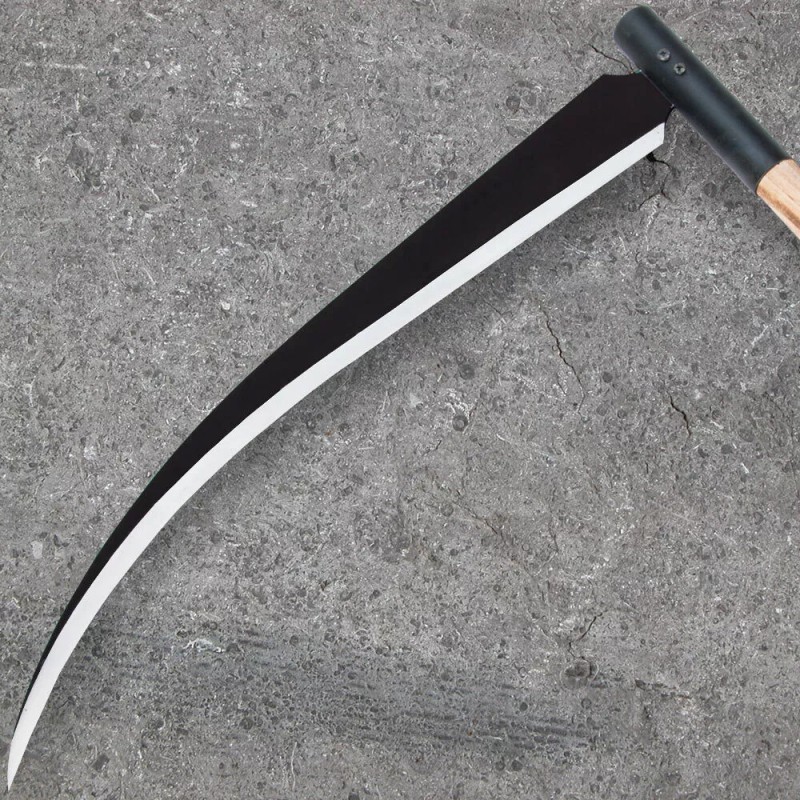 BudK Grim Reaper Sickle | 24" Black Forged Curved Blade