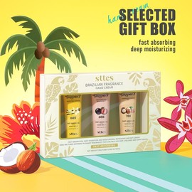 Sttes Brazilian Fragrance Hand Cream 602#608#701# (3.17 fl.oz / 90g) – Gourmet Fragrance (Caramel Vanilla + Dragon Fruit + Roasted Nuts) Mineral Oil Free |