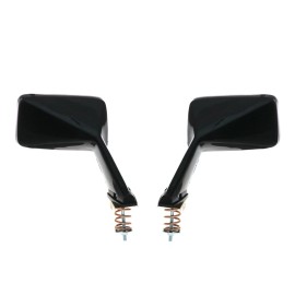 DES SQUARE FENDER MIRRORS PAIR FIT DATSUN 210 620 120Y 520 521 B120 UTILITY 1960-83'
