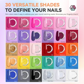 SAVILAND 103 Pcs Dip Powder Nail Kit with Electric Nail Drill: 30 Colors Pink Glitter Red Blue Purple Dip Nails Powder Starter Kit Dip Powder Liquid Set Dip Base & Top Activator Brush Saver Manicure