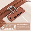 Merax 3 Pcs ABS Hardside Luggage Sets TSA Lock Spinner