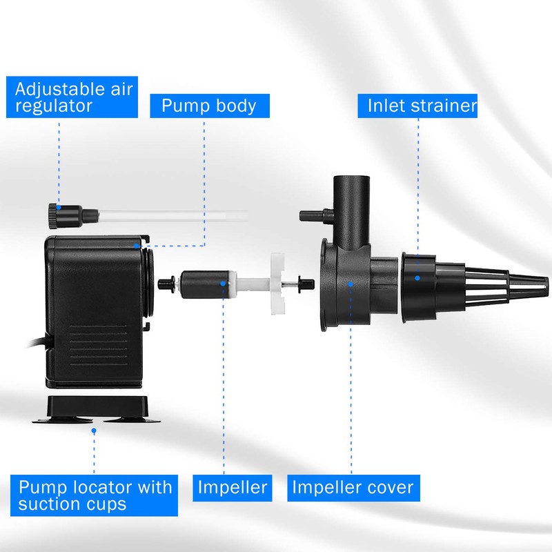 AquaMiracle Aquarium Powerhead Pump Circulating Water Pump 265 GPH for