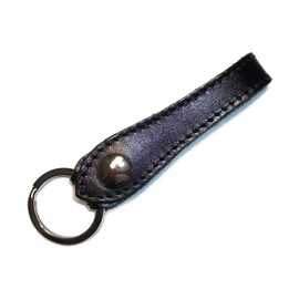 Leather Workshop Satou Keychain, Key Ring, Belt Loop, Men's, Women's, Band, Belt, Strap, Genuine Leather, Black
