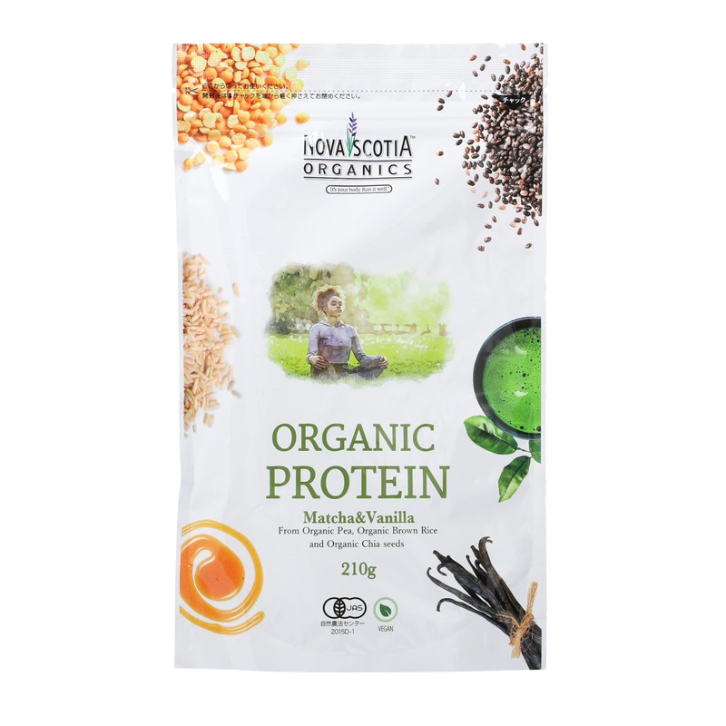 オーガニックプロテイン 抹茶&バニラ 210g 2袋セット