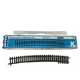 Märklin Marklin HO 2274 "K" Curve Track 10 pieces NEW in Box