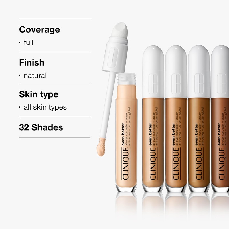 Clinique Even Better All-Over Full Coverage Concealer + Eraser Makeup