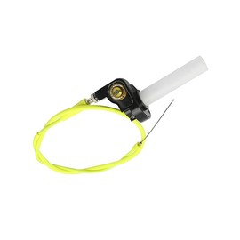 ZSDTRP 7/8" 22mm Twist Throttle Accelerator with Colorful Cable Set for CRF50 CRF70 XR50R XR75 Mini Bike Pit Bike Dirt Bike fit for 4-Stroke Dirt Mini Pocket Bike ATV (Gold)