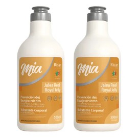 2 Pack Crema Mia Jalea Real 500ml I Piel Nutrida Y Joven