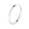Unisex Sterling Silver 2mm Super Heavy Court Shape Polished Wedding