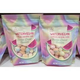 Trader Joe Watermelon Freeze Dried Candies 1.5oz 43g (Two Bags)