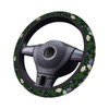 Floral Sage Green Daisy Steering Wheel Cover for Women Men