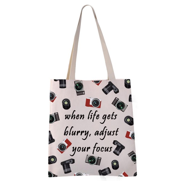 VAMSII When Life Gets Blurry Adjust Your Focus Photography Tote