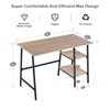VECELO 43 Inch Computer Desk Home Office Oak Study Desk