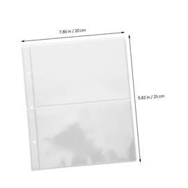 DOITOOL 30Pcs Clear Plastic Sleeves for Currency and Card Storage Design for Binders Versatile Use for Banknotes Stickers Tickets and More