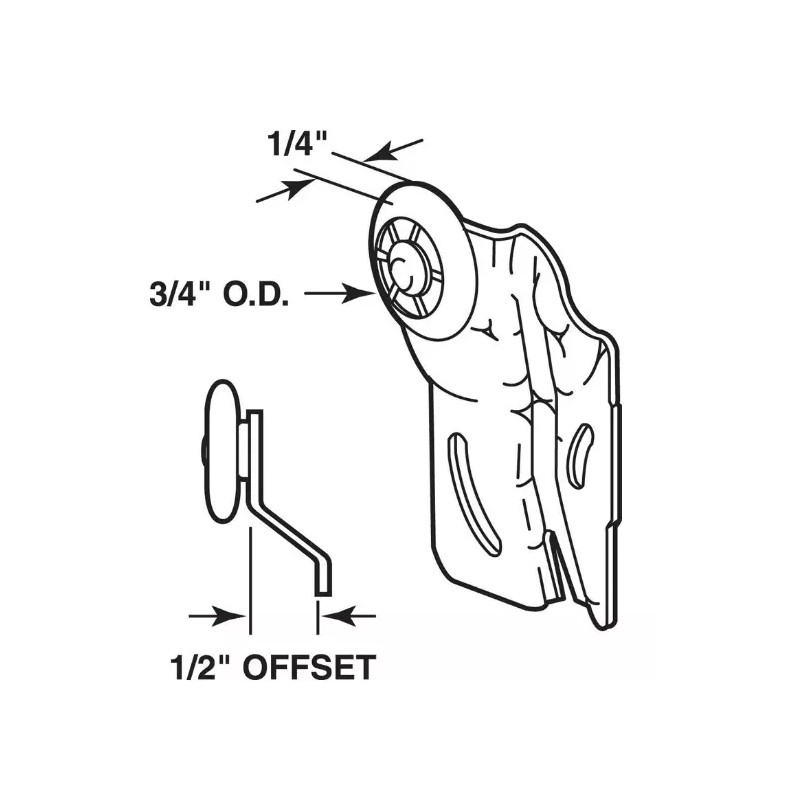 Prime-Line 3/4 in Dia x 1/4 in. L Mill Plastic
