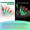 Glow In The Dark Gel Polish,Glitter Luminous Green Nail Gel
