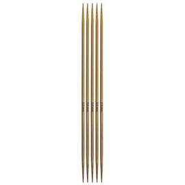 Mdoker Bamboo Double Pointed Knitting Needles Carbonized Bamboo Knitting Needle 7.9 inch(20cm) Length for Handmade Creative DIY Knitting Yarn Projects,Size US 0(2mm
