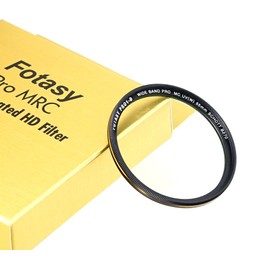 Fotasy 55mm Ultra Slim UV Protection Photography Filter, Nano Coatings MRC Multi Resistant Coating Oil Water Scratch, 16 Layers Multi-Coated 55mm UV Filter