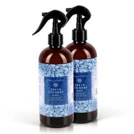 Abbey & Sullivan Linen Spray, Fresh Laundry Scent with Fresh Green Floral Musk, Pack of 2, 16 oz