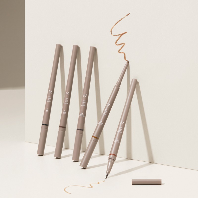 nobev Slim Edge Dual Eyeliner 5 Colors - 01 Black