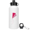 Azeeda 600ml 'Pink Kite Flying High' Reusable Water/Drinks Bottle (WT00077292)