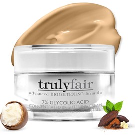 7% Glycolic Acid Concentrated Brightening Cream for women - Night cream - Shea Butter - Amino Acids - Paraben-free - 1.7 oz