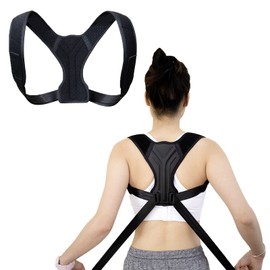 Bay Breeze Posture Corrector for Women Back Brace for Men Neck Shoulder Brace Upper Back Support Posture Trainer for Teens Harness Neck Hump Corrector Shoulder Stabilizer Shirt Chest Harness (Small)