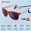RIVBOS Kids Sunglasses for Girls Boys with Strap Polarized UV