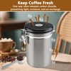Foydream Airtight Coffee Canister, 1.8 L Coffee Beans Container, 304