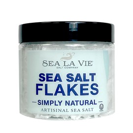 Sea La Vie Salt Flakes, 3.5 Ounces, Pack of 1, Kosher Handcrafted Gourmet Artisinal Finishing Salt Flakes from the Mediterranean Sea (Natural)