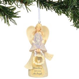 Enesco Foundations Grandmother Angel Ornament, 4.75", Multicolor