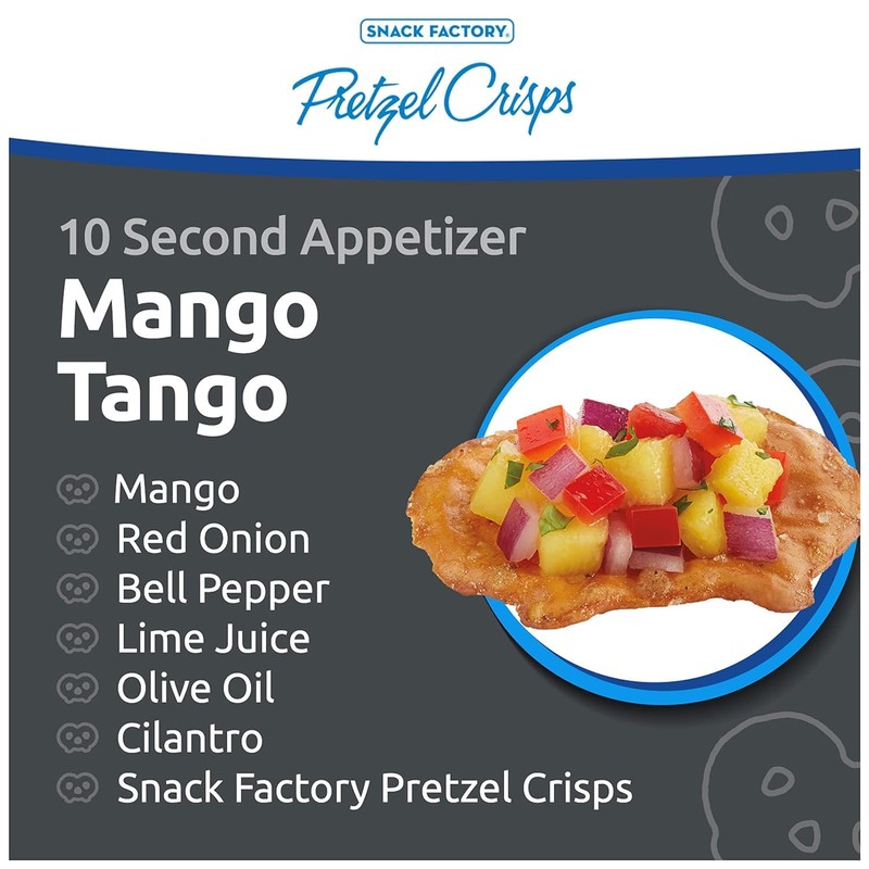 Snack Factory Pretzel Crisps Sea Salt & Cracked Pepper, 7.2