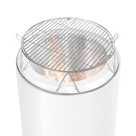 Fire Pit Accessory Kit Fit for Solo Stove Bonfire 19.5'' Fire Pit, Stainless Steel Fire Pit Stand and Grill Cooking Grate with Handle, Round Cooking Grill Grate for Outdoor BBQ Campfire Picnic Party