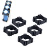 Fielect 100Pcs 18650 Lithium Battery Cell Holder, Plastic 18650 Cell