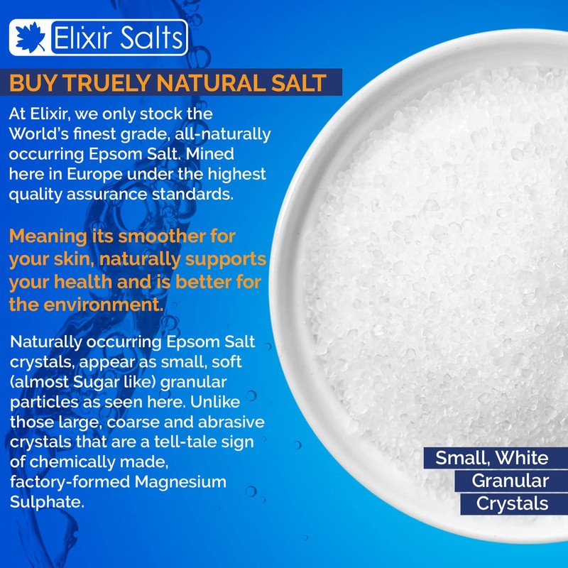 Elixir Gardens Pure Medical FCC Food Grade Organic Epsom Salts
