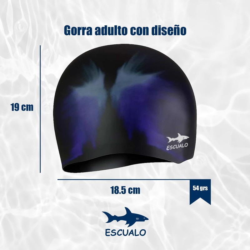 escualo Gorra para Natacion Unisex Modelo Adulto (Silicon) Impermeable, Unitalla,