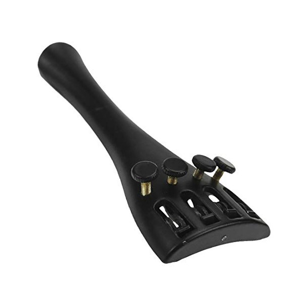Xiaoyztan 1/4 Violin Tailpiece, Aluminum Alloy Violin Black Tail Piece
