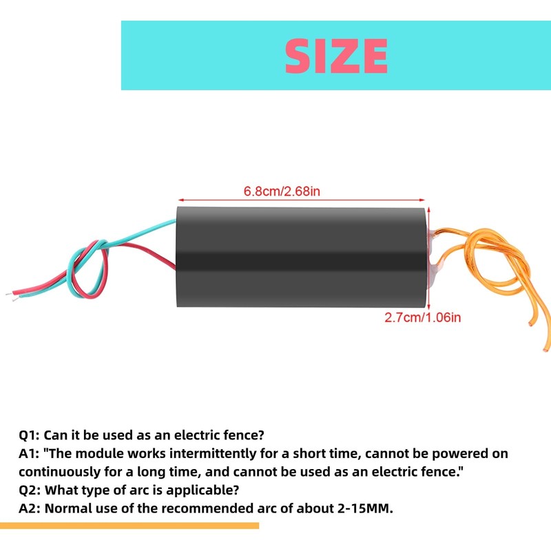 High Voltage Generator Module DC6-12V to 1000kV Boost Step-up Power