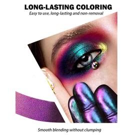 Domality Chameleon Eyeshadow Liquid Set, 3 Pieces, Intensive Colour Shift, Multichrome Eyeshadow, Highly Pigmented, Metallic, Long-Lasting, Quick Drying, No Creasing Eye Makeup