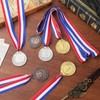 Toddmomy 12-Piece Set Metal Medals, Gold Silver Bronze Medals Award,
