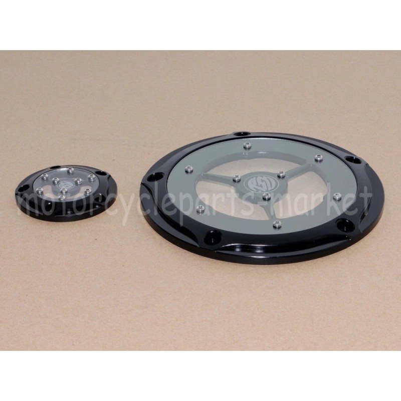 Unbraned RSD Clear Derby Timer Covers for Harley Touring Street
