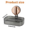 SUPERFA Suction Soap Dish for Shower, Vacuum Suction Soap Holder