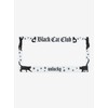 Hot Topic Black Cat Club License Plate Frame Multi None