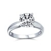 Bling Jewelry Sterling Silver Classic CZ Round Solitaire Engagement Ring