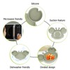 3pcs Toddler Divided Plate Set Silicone Baby Suction Plate Anti