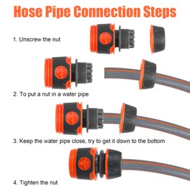 Gardena Hose Connector Set Garden Hose Connector Kit Hose Coupling Set Gardena Connector Garden Hose Connector Hose Coupling Accessories for Garden Watering, Pack of 10