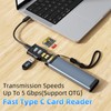 13-in-1 Multi-Function Card Reader, USB-C Hub with SD/TF Card Slots,