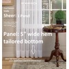 Today's Curtain Emelia Original Voile Panel 63", White, 60"W x