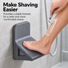 Bathroom Foot Rest for Body Cleaning – Freestanding Plastic Single-Tier